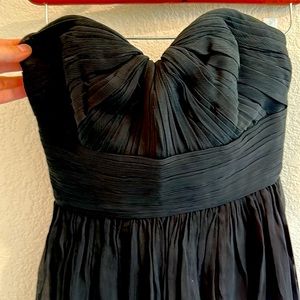 NWT J Crew Marabella Black Strapless dress